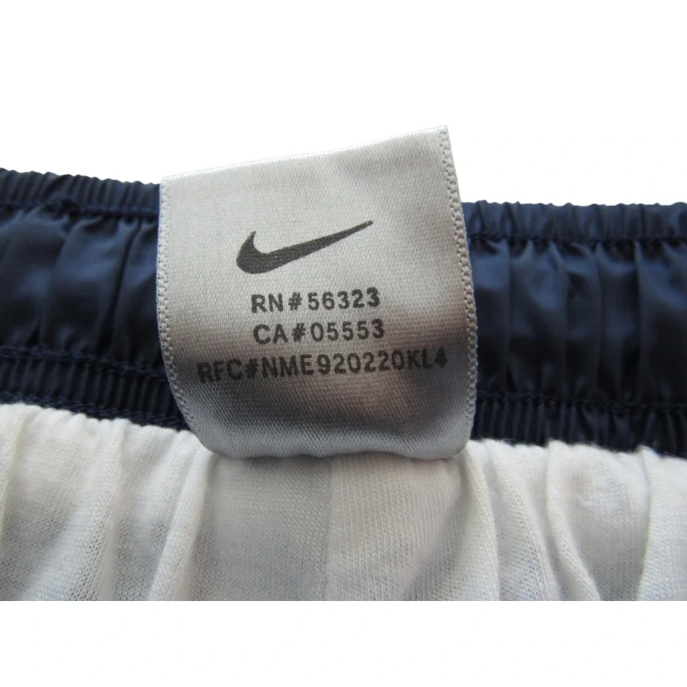 Vintage Nike Track Pants Women's Small Nylon‎ Lined Navy Zip Ankles Joggers